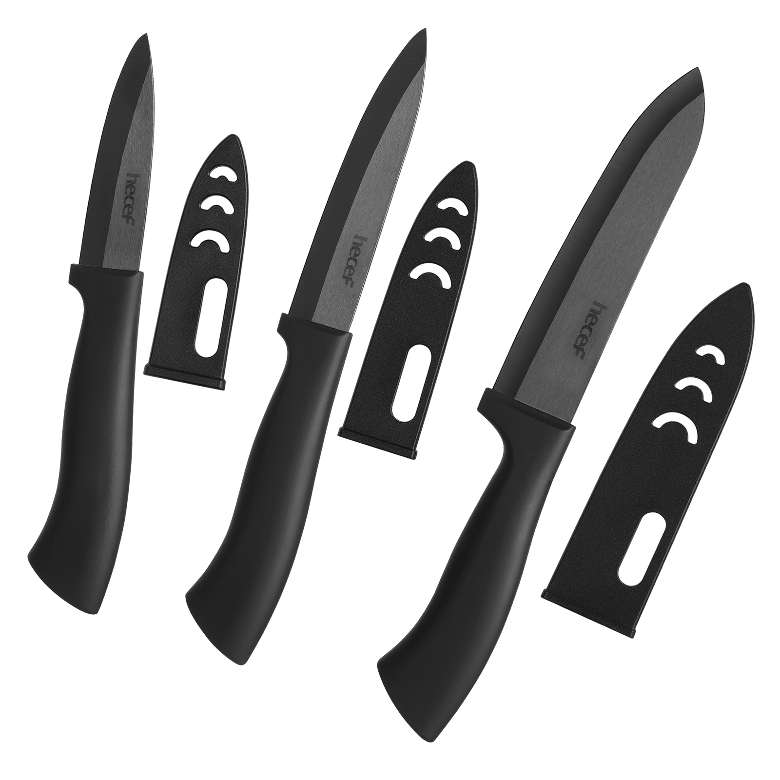 3PCS Ceramic Knife Set Sharp NonStick Blade Chef Knife,Utility KnifeParing Knife
