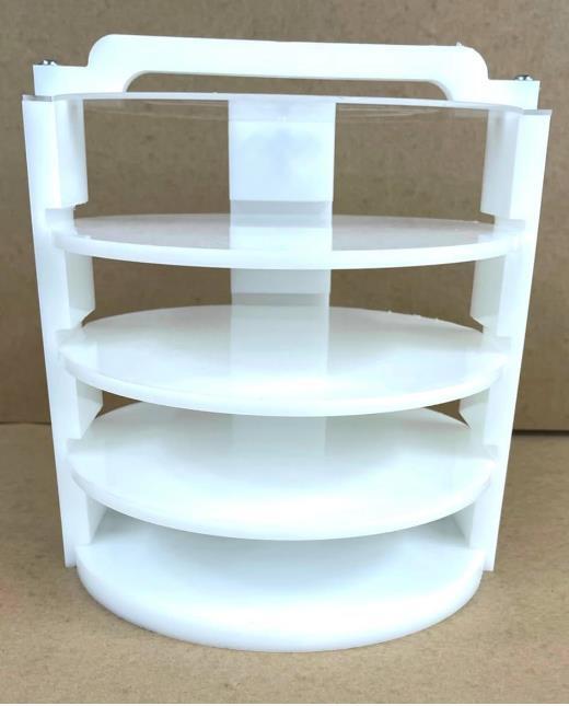 Pressure Pot Rack Caddy for Resin Casting Locking Shelves 2.5 Gallon 5 Gallon