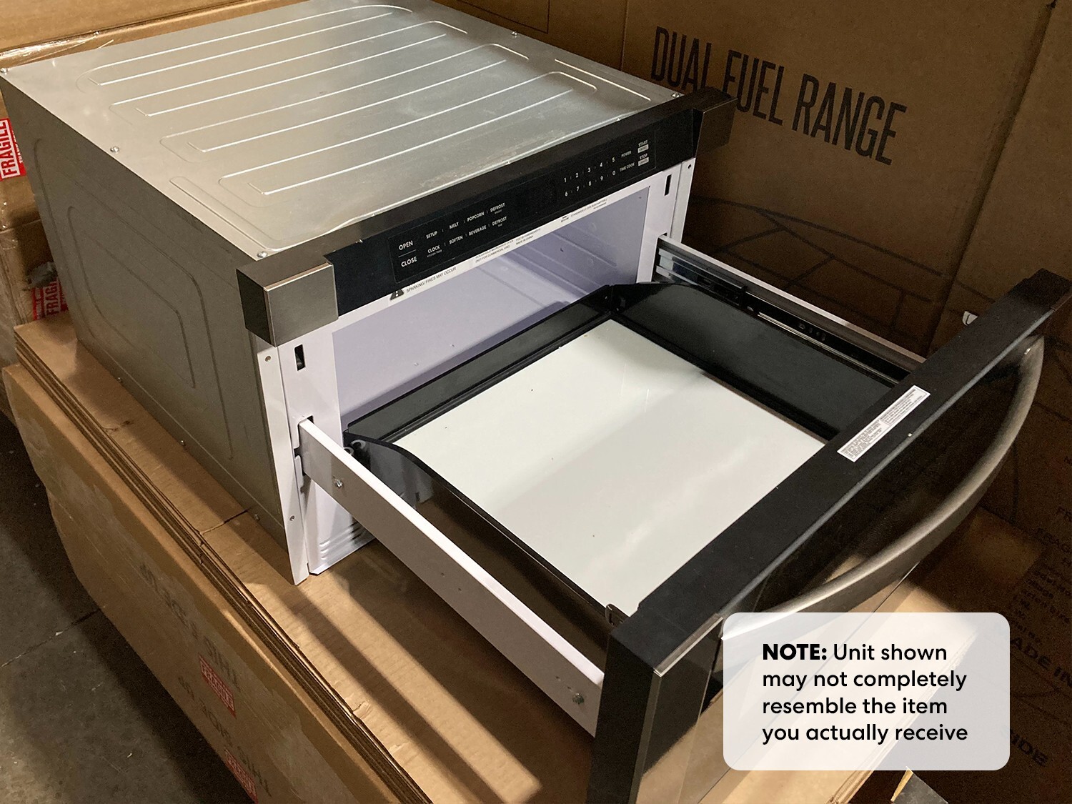 24 in. Built-In Microwave Drawer [OPEN BOX] Touch Presets, Sensor Cooking