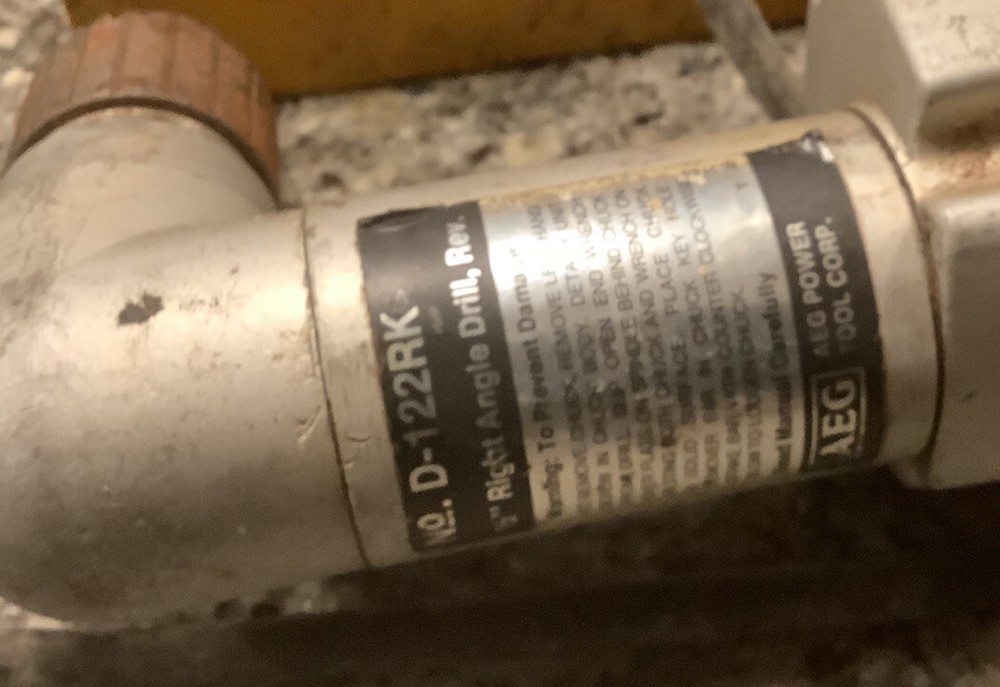 AEG Corded 1/2" Drill And Right Angle Drill Model D-122rk