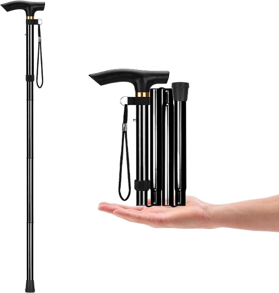 Durable Aluminum Walking Stick - Lightweight, Foldable & Adjustable for Mobility