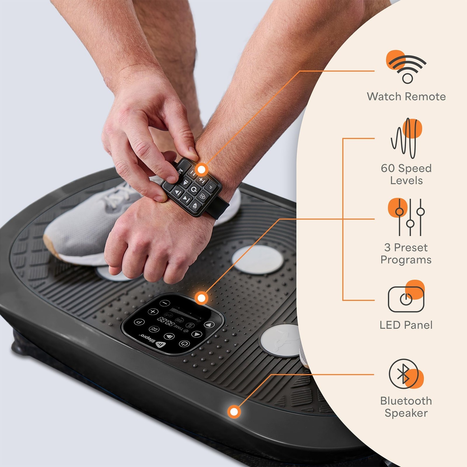 Lifepro Rumblex Plus 4D Vibration Plate Exercise Machine - Fat Burn & Toning