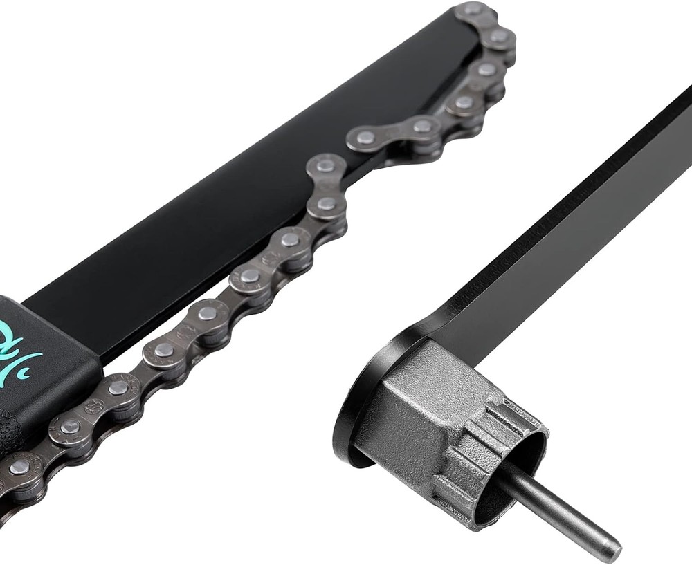 Cassette Removal Tool Sets - Chain Whip & Lock Ring for Medium, Black
