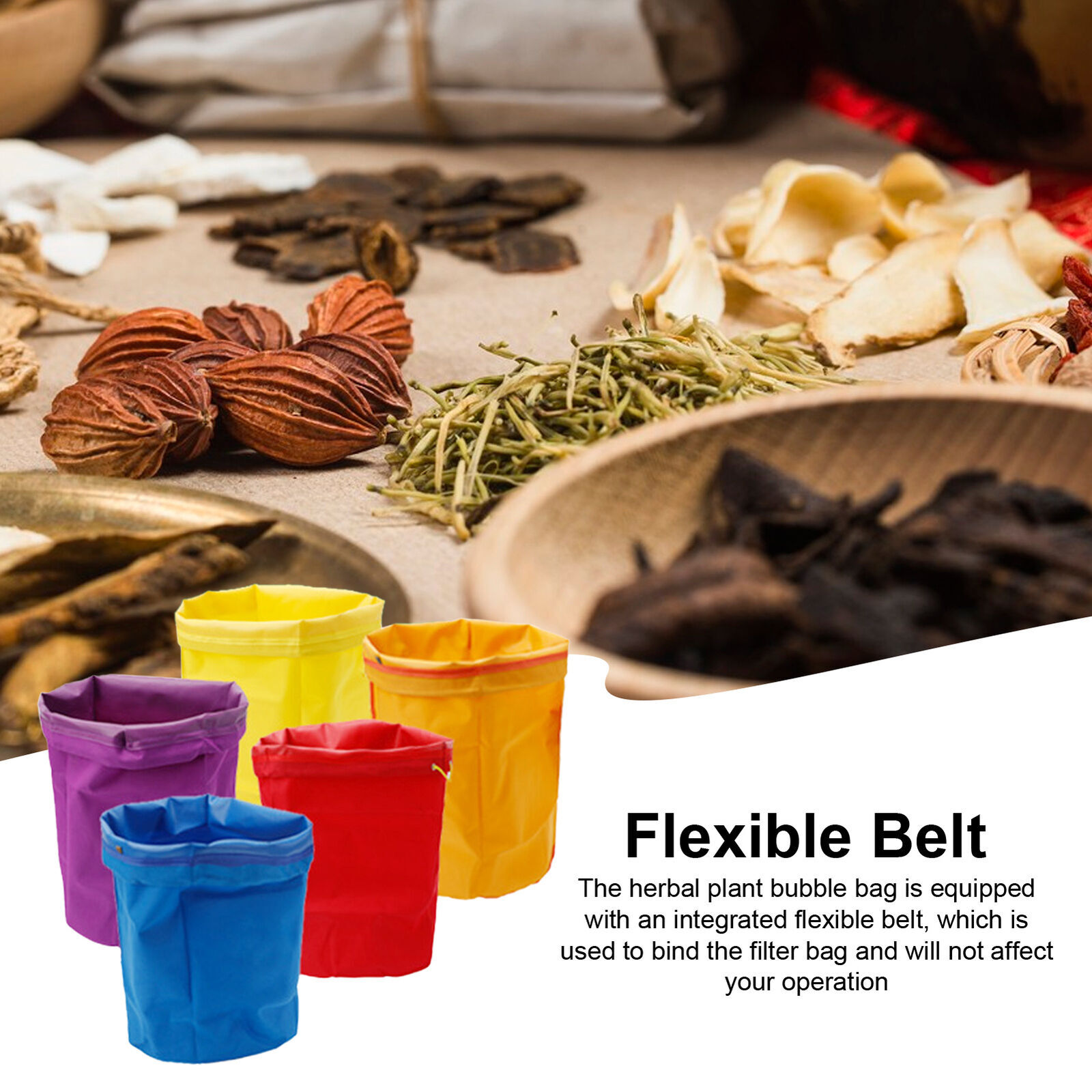 Bubble Bags 5 Bag Set Herbal Ice Bubble Hash Bags Essence Extractor Kit Bag