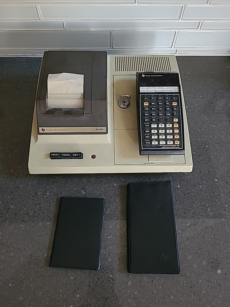 Texas Instruments TI Programmable 59 Calculator PC-100A No Cord Untested AS IS