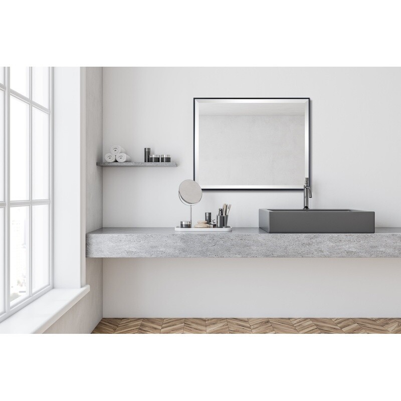 Beveled Modern Rectangular Wall Mirror Perfect Home Office Entryway Hallway New