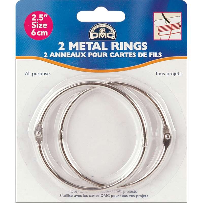 Metal Rings 2.5" 2/Pkg