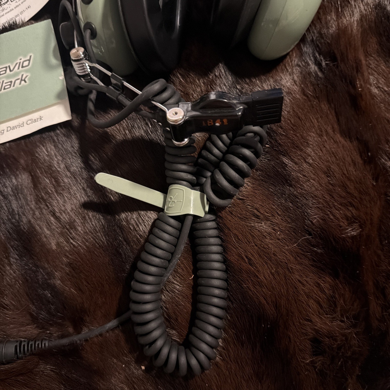 David Clark Aviation H10-76 Military Aviation Headset Headphones w/ Microphone