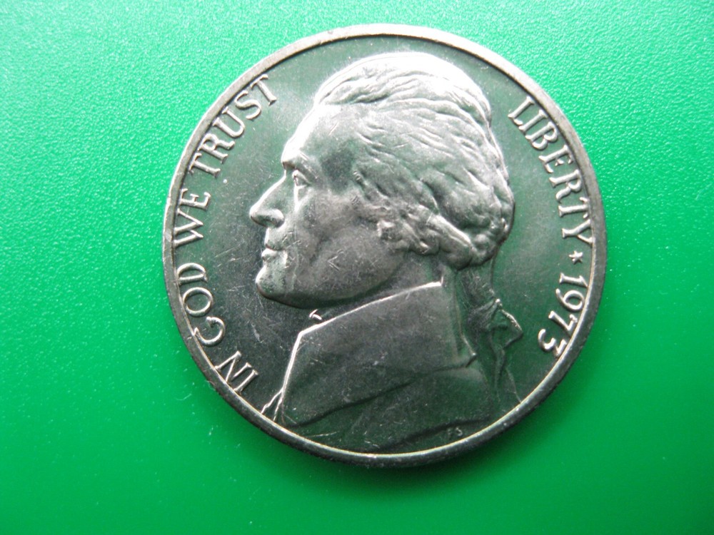 1973 Jefferson Nickel Gem BU! Nice Steps!
