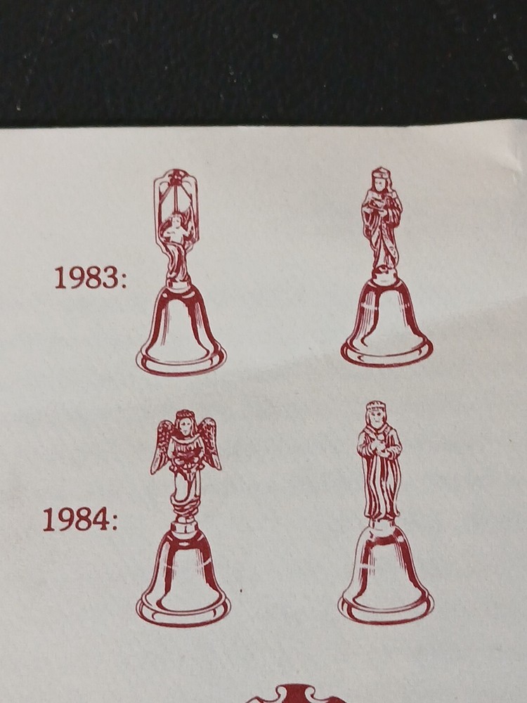 REED &BARTON NATIVITY BELLS 1983 First 2 in Set Silverplate Includes Box Card