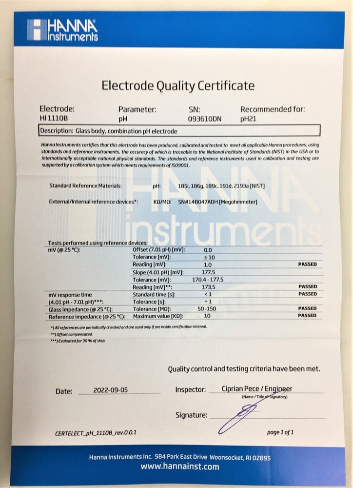 VWR 3000 Portable pH Meter with New Electrode