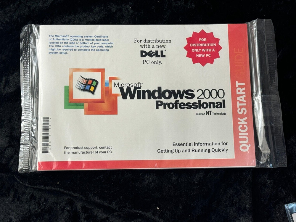 Windows 2000 Professional for Dell PC Sealed