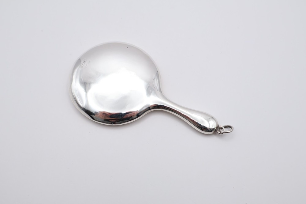 Antique Sterling Silver Chatelain Mirror Hallmarked Birmingham 1913