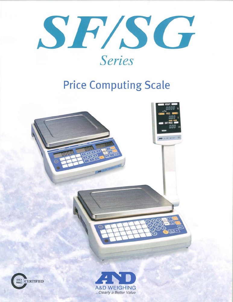 A&D SF-30KC 30 lb Programmable Digital Weighing / Sales Scale