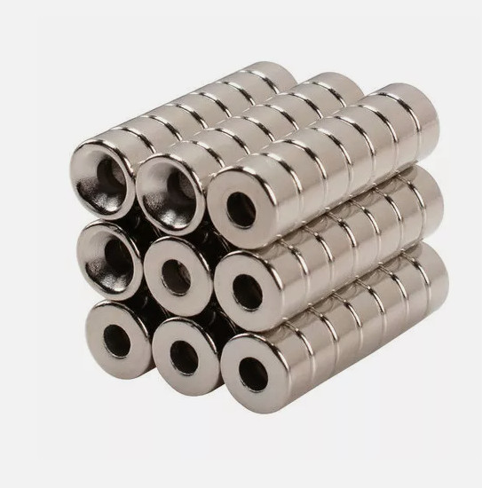 Countersunk Ring Round Disc Strong Magnet N35 Rare Earth NdFeB Magnet With Hole