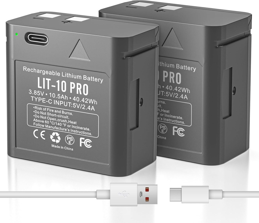 2Pack LIT-10 Battery for SPYPOINT Link-Micro & Cell-Link Cellular Trail Camera