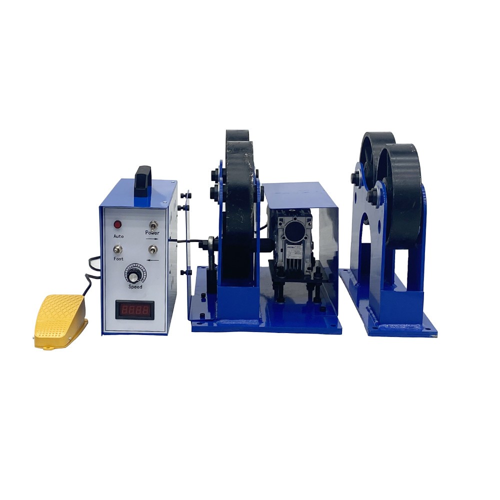 1T Welding Positioner Rotator Iron Roller Welding Pipe Turning Roll Control Box
