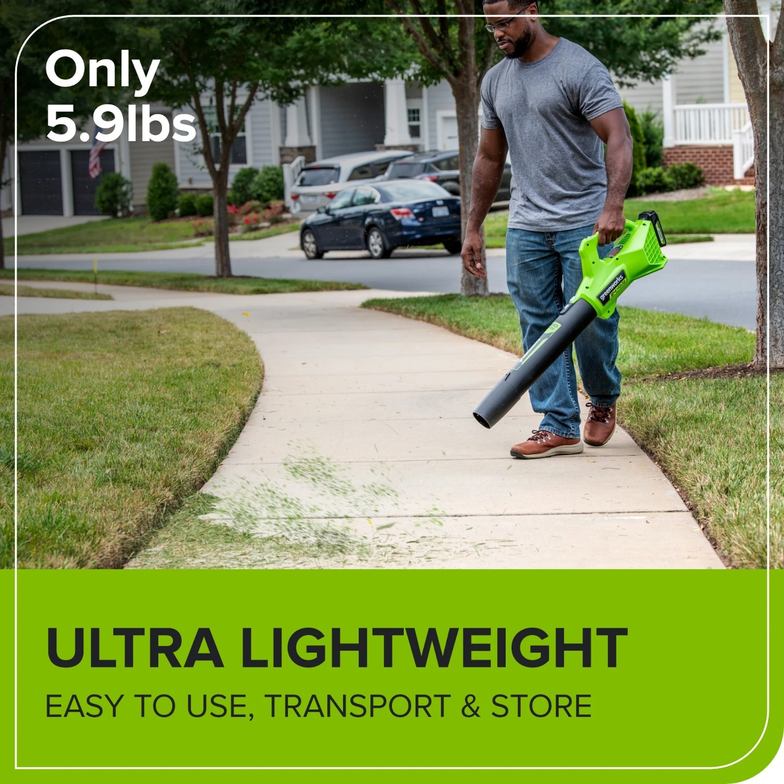 Greenworks 24V 12" Cordless String Trimmer/Edger(2-in-1) and Blower Combo Kit