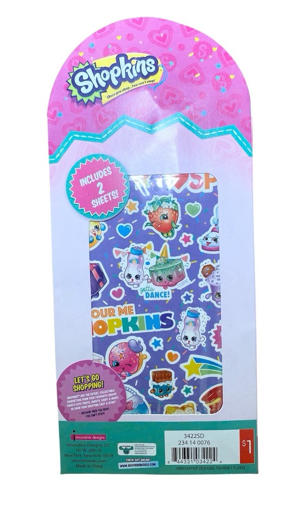 Shopkins Erasers And Stickers
