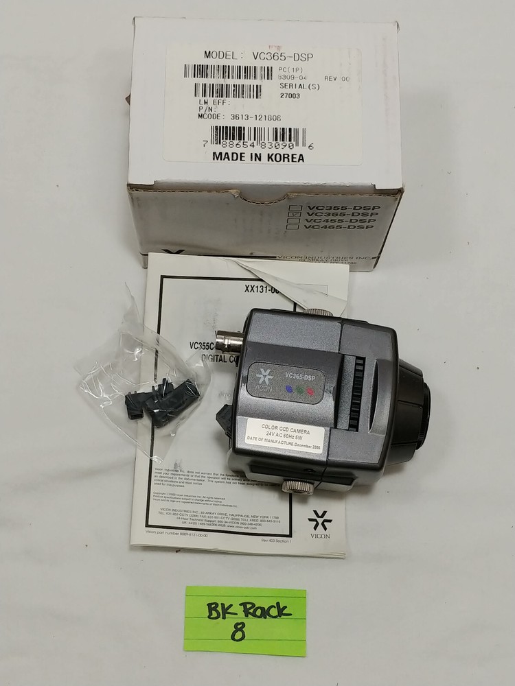 Vicon Model VC365-DSP Color CCD Camera with Manual