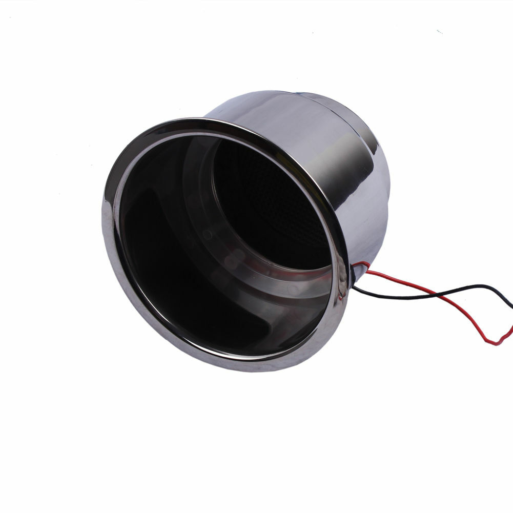 2PCS Stainless Steel Cup Holder White LED Built-in Insert for Marine Boat