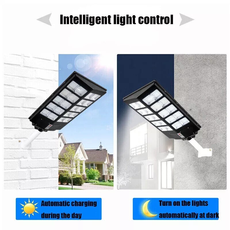 LED Street Light 600W Solar Panel Twilight Sensor Solar Panel