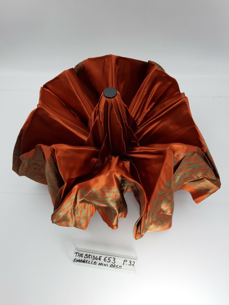 Unisex Mini Umbrella - Technofibre - Rust/Green - Cod.653 - The Bridge