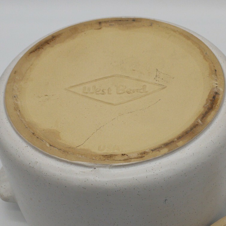 Vintage WestBend Heat Rite Replacement Ceramic Bean Pot Lid For 3295 E