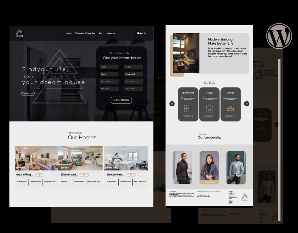 Unique responsive business wordpress website with elementor pro