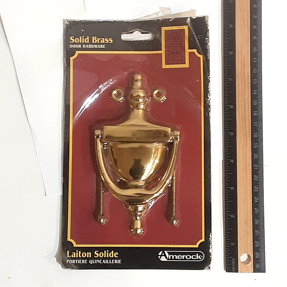 AMEROCK SOLID BRASS DOOR KNOCKER SUP 36215