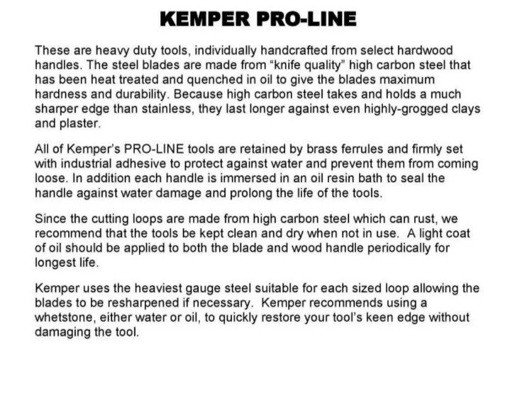 Kemper Tools PTM30 1/8" Oval Pro Line Trimming Tool