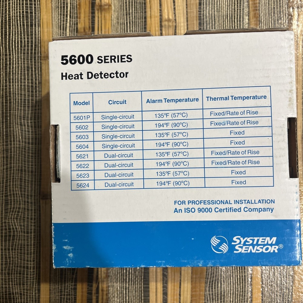 System Sensor 5604 Heat Detector 194°F Fixed Temp