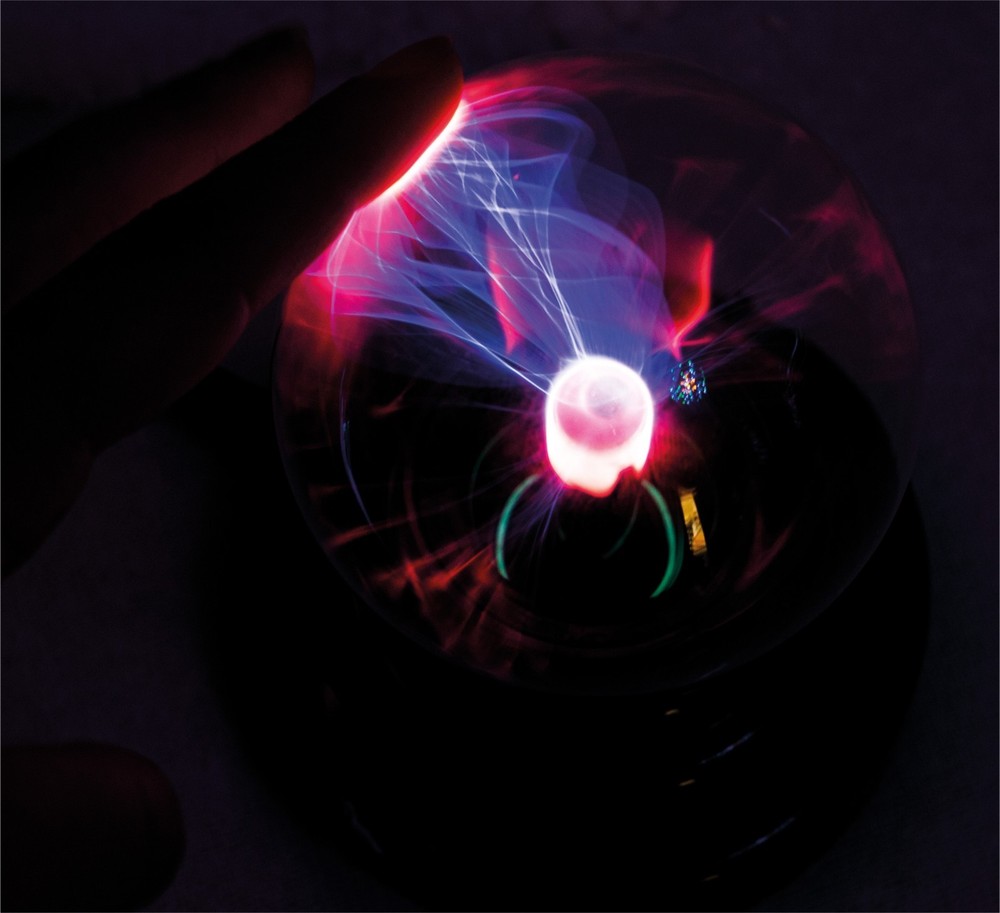 Plasma Ball Globe Lamp Night Light Bedside Table Light Touch Sensitive Bedroom