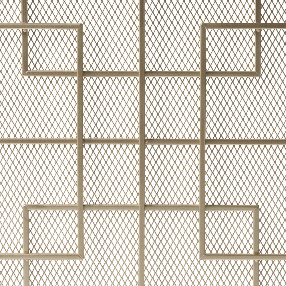 Fireproof Screen Gold Iron Single-Panel Diamond Mesh