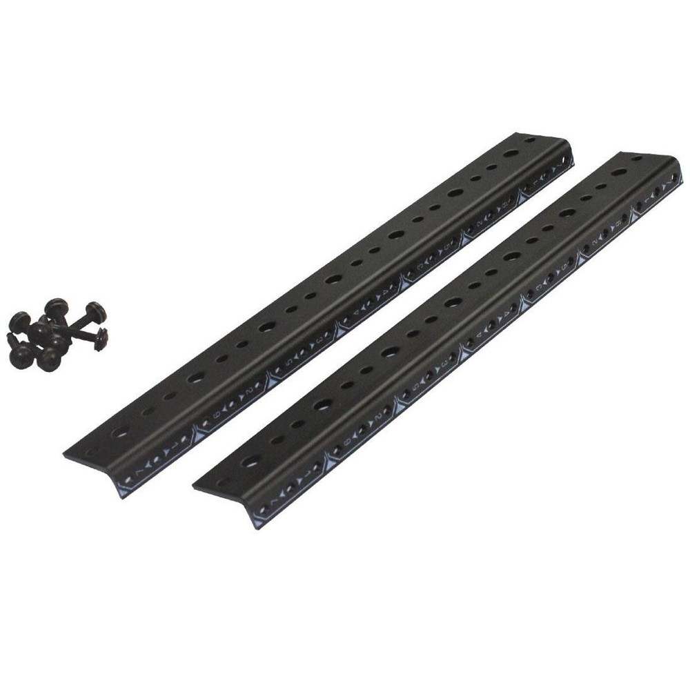 Lowell Manufacturing RRT Series 16U Thin-Flange Rails for Custom Millwork Racks,