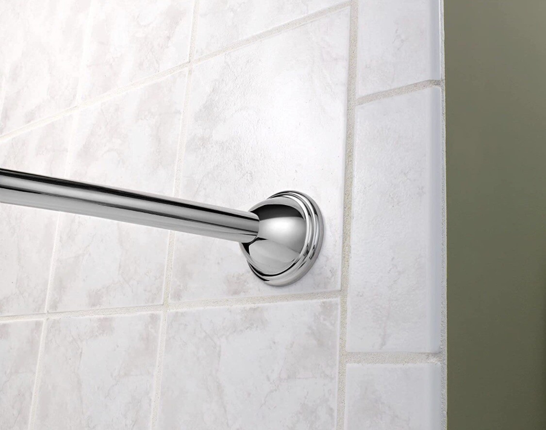 Moen CSR2160CH 54-Inch to 72-Inch Adjustable Length Fixed Mount Single Curved