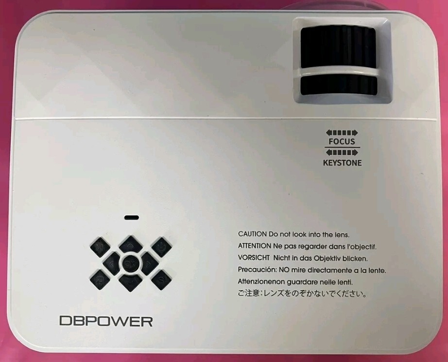 DBPOWER LED Light Source Smart Mini Projector Model T2 SKU: PJ0711 FULLY WORKING