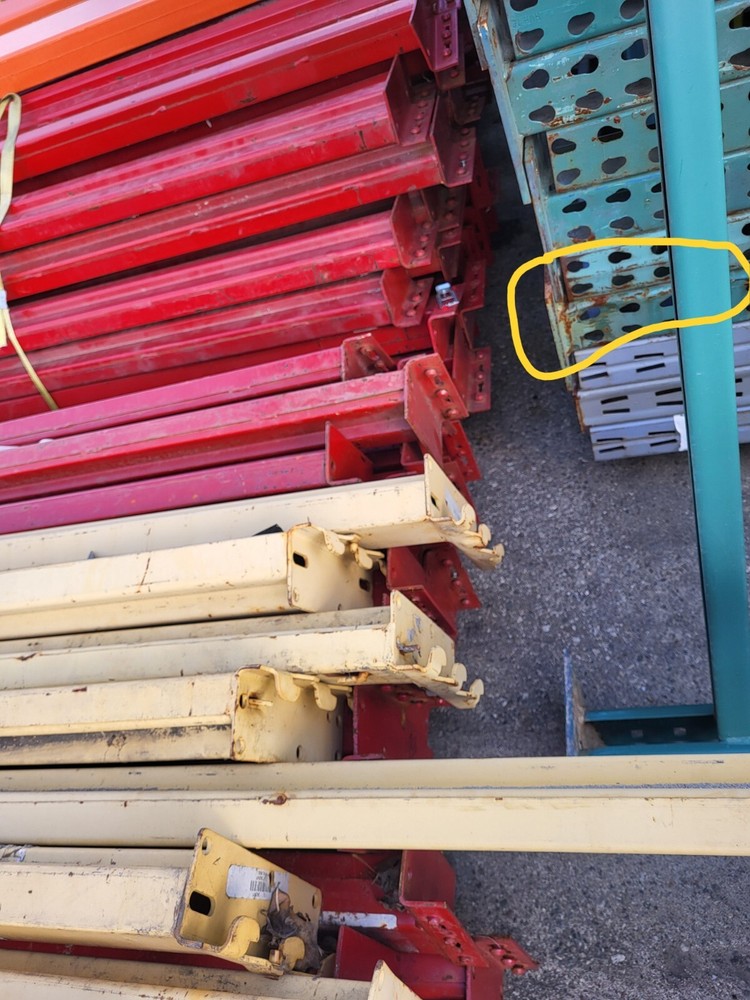 Pallet rack shelving , for vertical use , Green 144"x42"