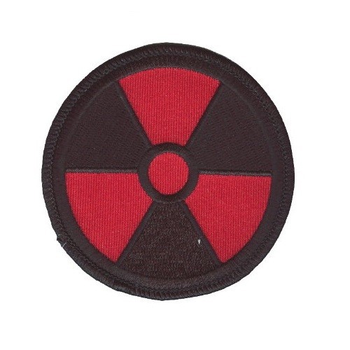 RADIATION PATCH RED ON BLACK