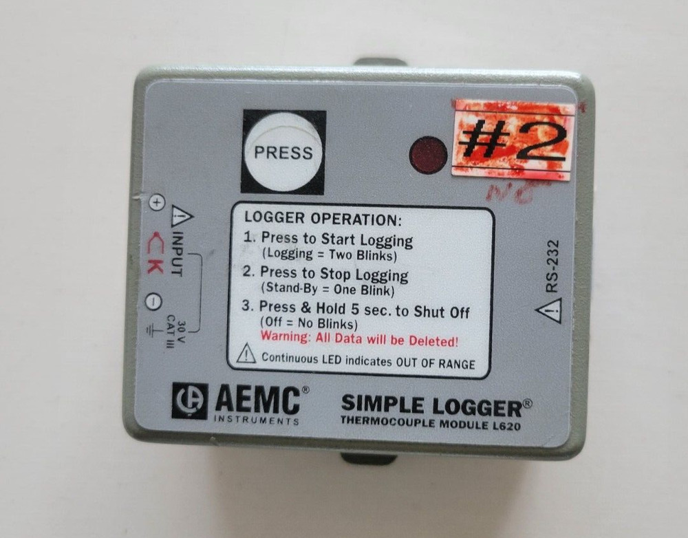 AEMC Simple Logger L620  - Thermocouple Data Logger