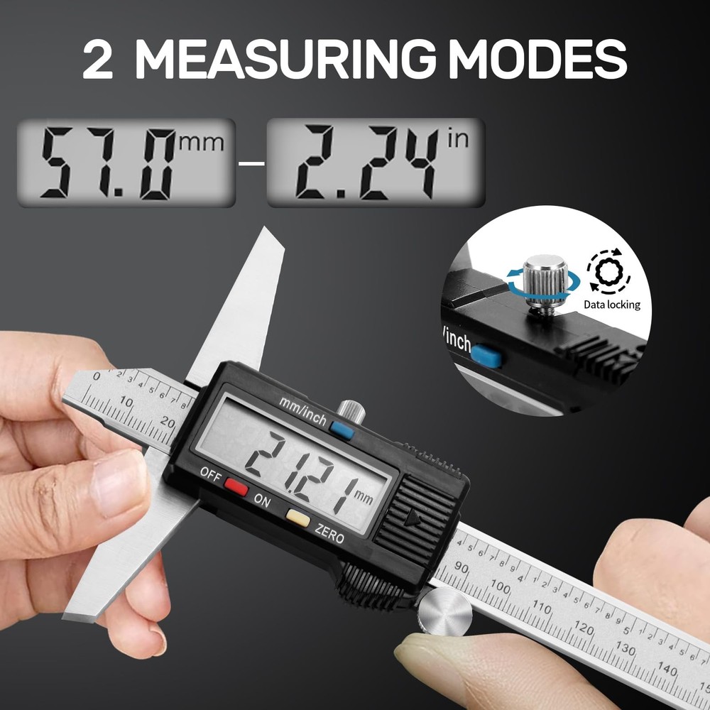 Digital Depth Caliper Electronic Depth Gauge Caliper Depth Rule for Accurate ...