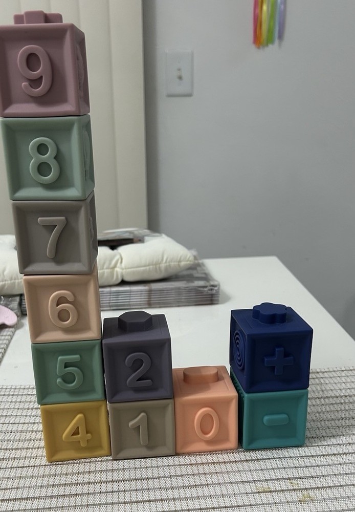 Shapes And Numbers Stacking Blocks Missing Number 3