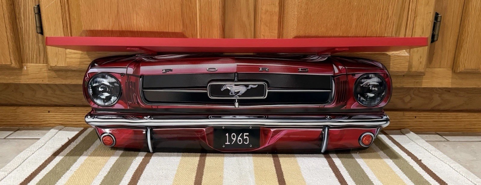 Ford Mustang Shelf 1965 Parts Gas Oil Shelby 5.0 Boss Vintage Style Wall Decor