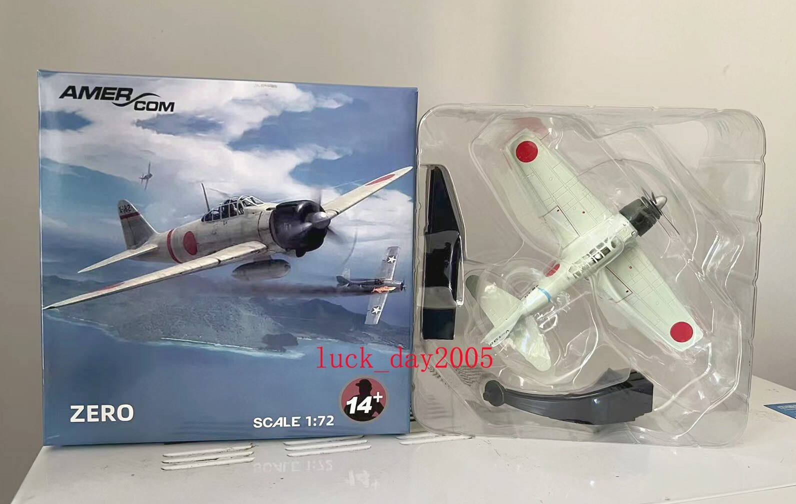 AMER WWII Japanese A6M3 Zero Carrier Fighter 1942 1/72 Diecast Model US SHIP