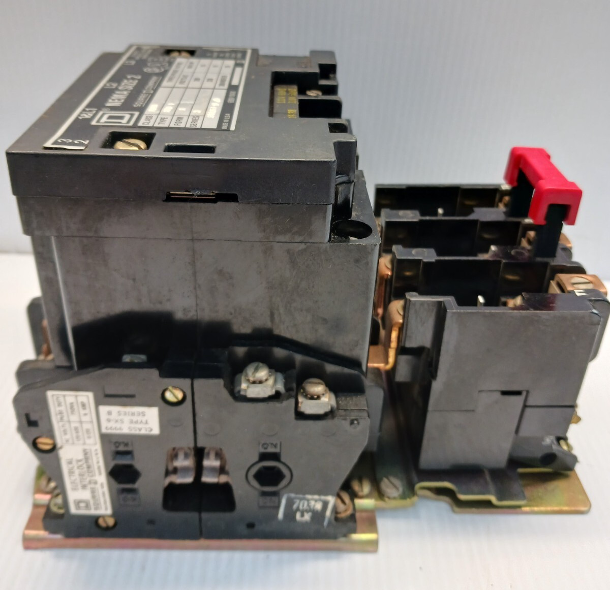 SQUARE D SIZE 2 MOTOR STARTER 8536 SD01 COIL 120V 25 HP 45 AMP