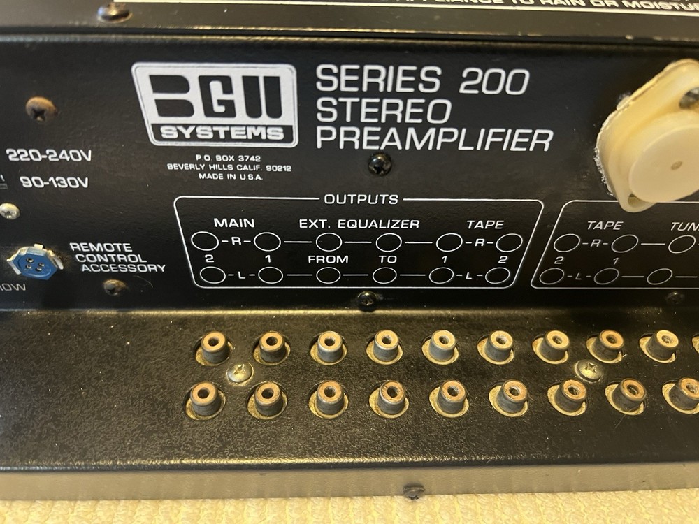 New Model 203 Preamplifier