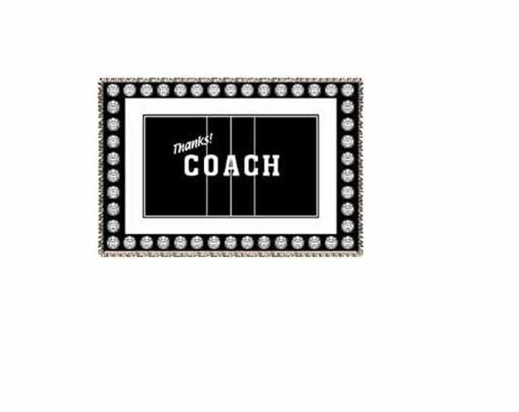 Thanks! Coach Volleyball Afghan Blanket
