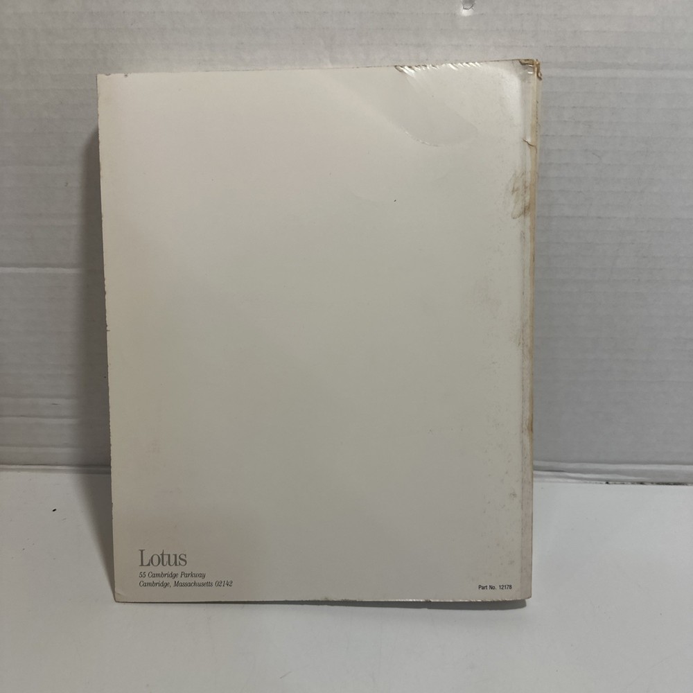 Lotus Works Tutorial 1990 Reference Book Dictionary First Edition