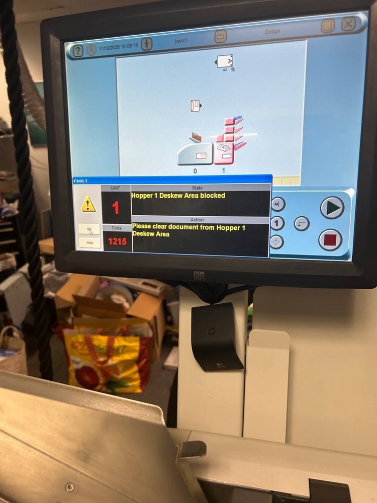 Hasler PS140 Folder Inserter with touchscreen