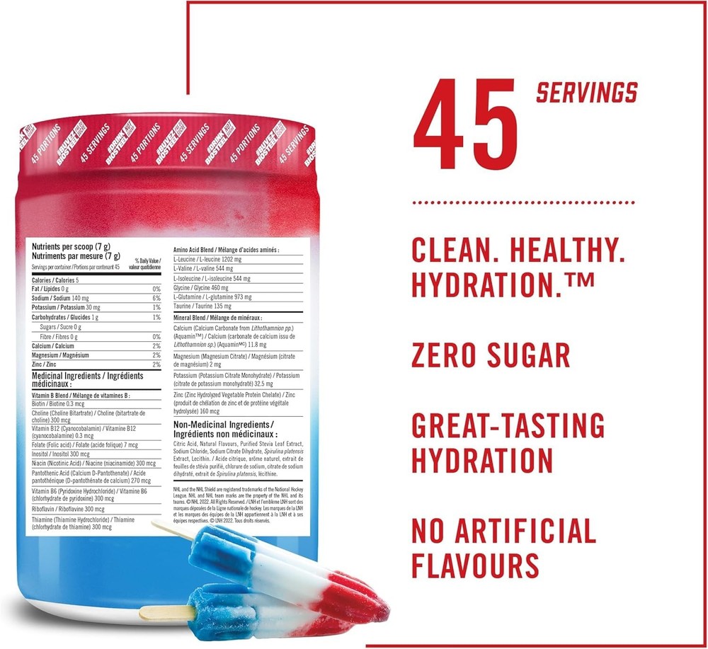 BioSteel Zero Sugar Hydration Mix, Great Tasting with 5 Essential...